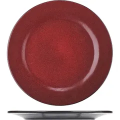 Тарелка «Млечный путь красный» фарфор D=26см красный,черный