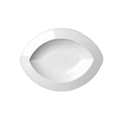 Блюдо «Вайт симмет» глубокое овальное фарфор