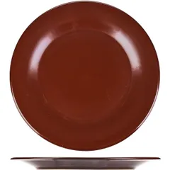 Plate “Chocolate” small  porcelain  D=26, H=2cm  dark brown.