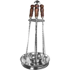 Набор для подачи шашлыка 6 шампуров сталь нерж.,дерево