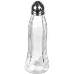Солонка стекло,металл 40мл D=4,H=12см прозр.
