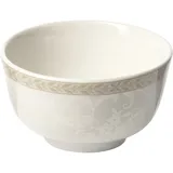 Сахарница «Антуанетт» без крышки фарфор 230мл D=100,H=55мм белый,олив.