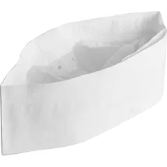 Disposable chef's cap paper ,H=9,L=29,B=13cm white