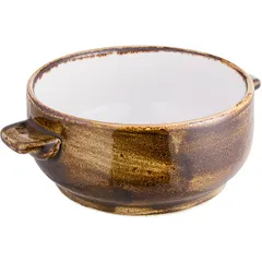 Чашка бульонная «Крафт» б/крышки фарфор 450мл D=12,H=6см коричнев.