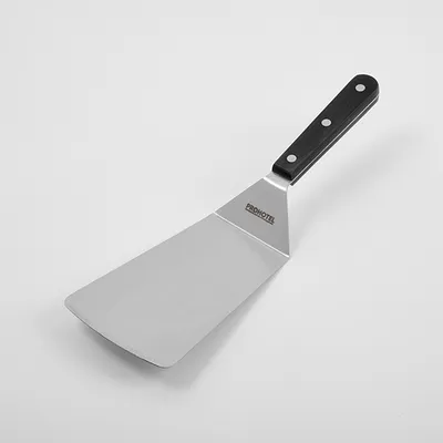 Лопатка кухонная изогнутая сталь нерж.,полиоксиметилен ,H=1,5,L=295,B=96мм металлич.,черный