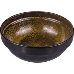 Тарелка глубокая «Млечный путь салатовый» фарфор 0,6л D=155,H=60мм салатов.,черный, изображение 2