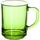 Кружка «Энджой» стекло 250мл зелен., Цвет: Зеленый