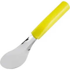 Ice cream spoon stainless steel ,L=25cm yellow,metal.