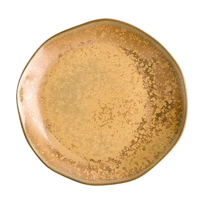 Тарелка «Эггшелл Нейчер» фарфор D=230,H=38мм коричнев.