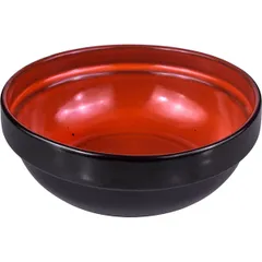 Тарелка глубокая «Млечный путь оранжевый» фарфор 0,6л D=155,H=60мм оранжев.,черный, изображение 2