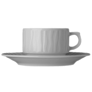 Чашка чайная «Нестор» фарфор 190мл ,H=55,L=110мм белый