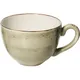 Чашка чайная «Крафт Грин» фарфор 455мл D=120/45,H=85мм зелен.,коричный, Цвет: Зеленый, Объем по данным поставщика (мл): 455