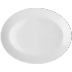 Блюдо «Симплисити» овальное фарфор ,H=27,L=340,B=270мм белый