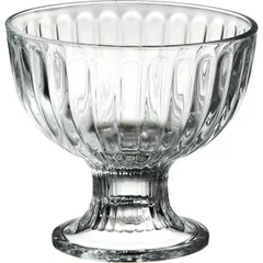 Ice cream bowl glass 250ml D=108/70,H=103,L=40mm clear.