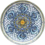 Тарелка «Позитано» фарфор D=26,H=5см васильк.,горчич.