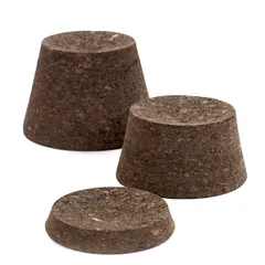 Подставка под горячее для тарелки пробка натур. D=110,H=75мм тем.дерево, изображение 4