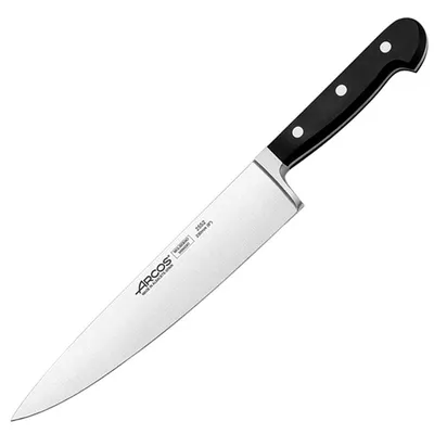 Нож поварской «Классика» сталь нерж.,полиоксиметилен ,L=363/230,B=45мм черный,металлич.
