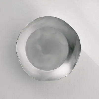 Блюдо для морепродуктов «Арго» с неровными краями алюмин. D=300,H=45мм серебрист., изображение 3