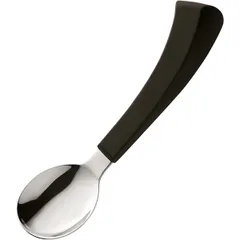 Dining spoon for left hand for people with limited capacity  stainless steel , L=180/55, B=45mm  metal.