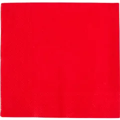 Салфетки бумажные трехслойные 25*25см[20шт] бум. салфет. ,H=2,L=13,B=13см красный