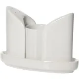 Набор для специй 3 предмета на подставке фарфор ,H=87,L=124,B=87мм белый