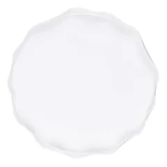Тарелка «Вейв» с бортом фарфор D=27,H=2см белый