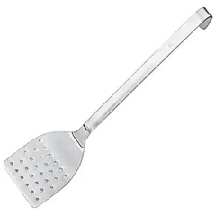 Perforated kitchen spatula  stainless steel  L=49/10, B=10cm  metal.