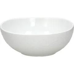 Salad bowl “Cleopatra”  porcelain  D=24cm  white