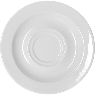 Блюдце «Карат» фарфор D=160/48,H=18мм белый