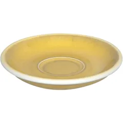 Saucer “Egg”  porcelain  D=11.5 cm  mustard.