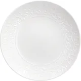 Тарелка «Жасмин» мелкая фарфор D=16см белый