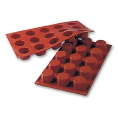 Baking dish “Octagon” [15 cells] silicone D=38,H=26mm red