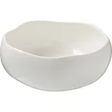 Salad bowl “Eggshell”  porcelain  1.4 l  D=20, H=8 cm  white