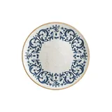 Тарелка «Виенто» мелкая фарфор D=25см белый,синий