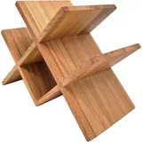 Bottle stand beech ,H=21,L=28,B=15cm wooden.