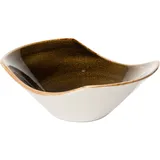 Салатник «Крафт Браун» фарфор 240мл ,H=60,L=165,B=130мм коричнев.