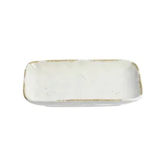 Блюдо для подачи «Фенхель» фарфор ,H=28,L=204,B=130мм белый, изображение 3