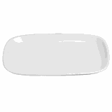 Блюдо «Магнум» прямоугольное банкетное фарфор ,H=45,L=480,B=310мм белый