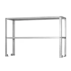Полка-надстройка «Base» для стола сталь оцинк. ,H=80,L=120,B=30см металлич.