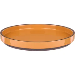 Тарелка «Блисс» с бортом фарфор D=255,H=53мм оранжев., Цвет: Оранжевый, Диаметр (мм): 255, изображение 3