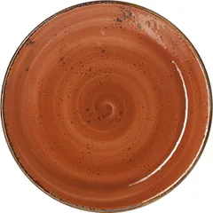 Тарелка «Крафт Терракота» мелкая фарфор D=23,H=2см терракот