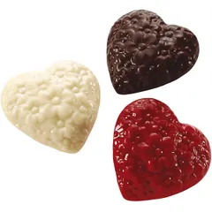 Mold for chocolate “Heart”[8pcs] plastic ,H=11,L=275/55,B=55mm