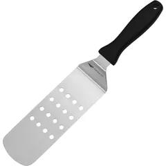 The blade is curved. for grill, perforated  stainless steel, polyprop. , L=370/240, B=72mm  metallic, black