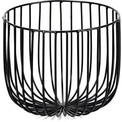 Basket metal D=18,H=15cm black