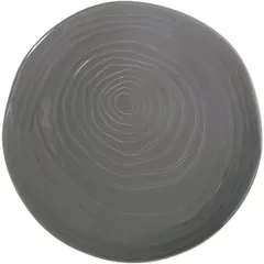 Small plate  porcelain  D=28cm  gray