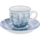Чашка кофейная «Аида» для эспрессо с декором  фарфор 80мл белый,синий, Цвет: Белый, изображение 5