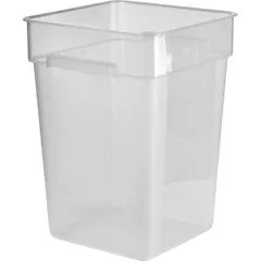 Container for “Prootel” products  polyprop.  22 l , H=40, L=28.5, B=28.5 cm  transparent.