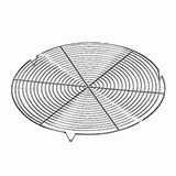 Решетка на ножках сталь хромир. D=32см металлич.