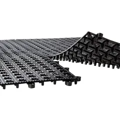 Коврик барный рельефный полипроп. ,L=33,B=33см черный, изображение 4