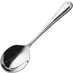 Broth spoon  stainless steel  metal.